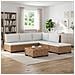 6 pz Set Lounge in Rattan con Cuscini GENDT Rattan naturale - Foto miniatura 9