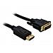 Displayport > DVI 24+1 St / St 2m, 2m, Displayport, DVI-D - Foto miniatura 1