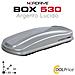 Box Da Tetto Baule Portatutto 530l Argento Lucido Abs - Foto miniatura 1