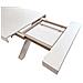 Tavolo Rettangolare Allungabile In Legno Bianco Consumato 100 X 180/230/280 Per Interno Sala Da Pranzo Salotto Cucina Moderno - Foto miniatura 3