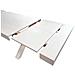 Tavolo Rettangolare Allungabile In Legno Bianco Consumato 100 X 180/230/280 Per Interno Sala Da Pranzo Salotto Cucina Moderno - Foto miniatura 4