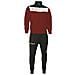 Tuta Campo Completo Di Giacca A Manica Lunga E Pantalone Di Colore Granata / nero Taglia 3xl - Foto miniatura 1