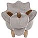Pouf Contenitore In Tessuto Grigio Chiaro Triceratops - Foto miniatura 13