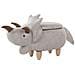 Pouf Contenitore In Tessuto Grigio Chiaro Triceratops - Foto miniatura 6