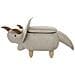Pouf Contenitore In Tessuto Grigio Chiaro Triceratops - Foto miniatura 16