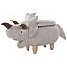 Pouf Contenitore In Tessuto Grigio Chiaro Triceratops - Foto miniatura 8