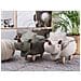 Pouf Contenitore In Tessuto Grigio Chiaro Triceratops - Foto miniatura 11