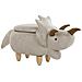 Pouf Contenitore In Tessuto Grigio Chiaro Triceratops - Foto miniatura 18