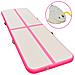 Tappetino Ginnastica Gonfiabile Con Pompa 400x100x10cm Pvc Rosa - Foto miniatura 1