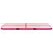 Tappetino Ginnastica Gonfiabile Con Pompa 400x100x10cm Pvc Rosa - Foto miniatura 7