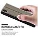 Custodia Compatibile Con Huawei P7 In Bruno Pietra - Coperchio Protettivo Con Chiusura Magnetica, Funzione Stand E 2 Finestre Di Visualizzazione - Foto miniatura 8