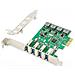 Pci Express Card 4-port Usb 3.0 Add-on Card Chipset: Vl805 - Foto miniatura 1