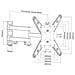 Supporto A Parete Per Monitor Tv 23-55"" Completamente Mobile, Pro-fm400 - Foto miniatura 3