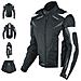 Giacca Lady Donna Tessuto Cordura Moto Protezione Manica Staccabile Bianco Xl - Foto miniatura 1