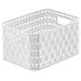 Paese Cestello Portaoggetti Nel Look Rattan Plastica (pp) Bianco 2 Litri (183 X 137 X 98 Cm) Bpa-libero Il Contenitore A6 2 L - Foto miniatura 1