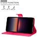 Custodia Compatibile Con Sony Xperia 1 Ii (2. Version) In Rosa Vivo - Coperchio Protettiva Con Chiusura Magnetica, Funzione Stand E Tasca Per Le Carte - Foto miniatura 3