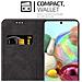 Custodia Compatibile Con Samsung Galaxy A71 4g In Oro Rosato Nero - Coperchio Protettiva Con Chiusura Magnetica, Funzione Stand E Tasca Per Le Carte - Foto miniatura 4