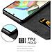 Custodia Compatibile Con Samsung Galaxy A71 4g In Oro Rosato Nero - Coperchio Protettiva Con Chiusura Magnetica, Funzione Stand E Tasca Per Le Carte - Foto miniatura 5