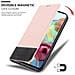 Custodia Compatibile Con Samsung Galaxy A71 4g In Oro Rosato Nero - Coperchio Protettiva Con Chiusura Magnetica, Funzione Stand E Tasca Per Le Carte - Foto miniatura 7