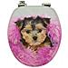 Sedile Wc Copri Vater Universale Frizionato Fantasia In Mdf Chiusura Rallentata *** Fantasia : Pink Dog - Foto miniatura 2
