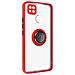 Cover Xiaomi Redmi 10a Bimateria Anello Metallico Supporto Rossa - Foto miniatura 4