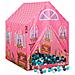 Tenda Da Gioco Per Bambini Rosa Con 250 Palline 69x94x104 Cm - Foto miniatura 5