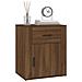Comodino Rovere Marrone 50x36x60 Cm Legno Multistrato - Foto miniatura 4