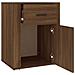Comodino Rovere Marrone 50x36x60 Cm Legno Multistrato - Foto miniatura 7