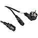 Cavo Di Alimentazione Ca-c13c-13cc-0018-bk Schuko Cee 7/7 Femmina A 2x Iec320 C13 2 M - Foto miniatura 1