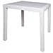 Tavolo Da Esterno Agrigento, Tavolo Quadrato Da Giardino, Tavolino Fisso Effetto Rattan, 100% Made In Italy, 80x80h72 Cm, Bianco - Foto miniatura 2