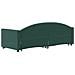 Divano Letto Con Letto Estraibile Verde Scuro 80x200cm Velluto - Foto miniatura 3