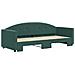 Divano Letto Con Letto Estraibile Verde Scuro 80x200cm Velluto - Foto miniatura 4