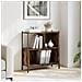 Libreria Rovere Fumo 72x28x77,5 Cm In Legno Multistrato - Foto miniatura 1