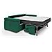 Giunone Divano Letto Alto 18 Cm. Impermeabile T02 Verde - Foto miniatura 2