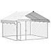 Gabbia per Cani da Esterno con Tetto 200x200x150 cm - Foto miniatura 9
