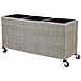 Vaso Per Piante Bellis Rattan Sintetico 82 Cm Marrone Chiaro - Foto miniatura 5