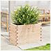 Fioriera Da Giardino 70x40x45,5 Cm In Legno Massello Di Pino - Foto miniatura 3
