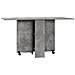 Tavolo Pieghevole In Legno Per 4-6 Persone Con Ruote, 75x140x74cm, Grigio - Foto miniatura 1