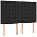 Giroletto A Molle Con Materasso E Led Nero 140x200cm Similpelle - Foto miniatura 6