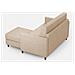 Divano Karay 2 Posti Medio (due Sedute Da 70cm) + Pouf Misure Esterne L. 158 P. 145 Colore Beige - Foto miniatura 5