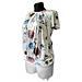 Camicia Da Donna, Camicetta Bianca Con Motivo Floreale, Taglia M - Foto miniatura 2