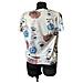 Camicia Da Donna, Camicetta Bianca Con Motivo Floreale, Taglia M - Foto miniatura 3