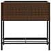 Fioriere Giardino con Ripiani 2pz Marroni 70x28x70cm Polyrattan - Foto miniatura 2