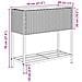 Fioriere Giardino con Ripiani 2pz Marroni 70x28x70cm Polyrattan - Foto miniatura 5