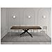 Tavolo allungabile 80x140/224 cm Karida noce gambe antracite - Foto miniatura 3