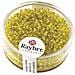 17 Grammi - Perline In Vetro Con Foro Argentato Ø2mm - Colore Giallo - Foto miniatura 1