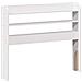 Giroletto con Testiera Bianco 75x190 cm Legno Massello di Pino - Foto miniatura 6