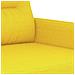 Set di Divani 4 pz con Cuscini Giallo Chiaro in Tessuto - Foto miniatura 7