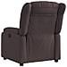Poltrona Reclinabile Marrone Scuro in Tessuto - Foto miniatura 3