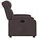 Poltrona Reclinabile Marrone Scuro in Tessuto - Foto miniatura 7